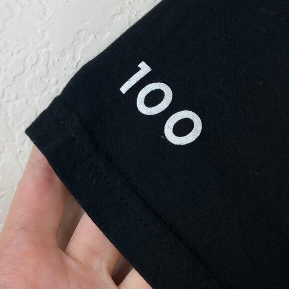 Peloton Black Reach 100 Century Classic Short Sleeve Tee Unisex Medium Cycling - Picture 7 of 8